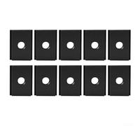 Lot de 10 écrous à rainure en T M8 en aluminium pour table de travail du bois, extension de scie à table, perceuse, scie à onglet et fixations de perceuse d'établi