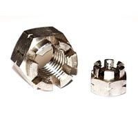 Lot de 10 écrous couronne DIN 935 M8 en acier inoxydable A2 V2A avec couronne