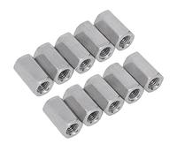 Lot De 10 écrous D'accouplement Hexagonaux Métriques M8 X 1,25 Pas 24 Mm De Long En Acier Inoxydable 304 Entièrement Filetés