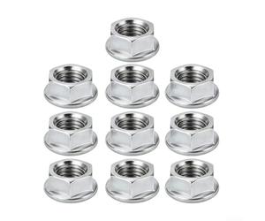 Lot de 10 écrous de barre de guidage en métal pour réparation de scie Echo | Convient pour Echo CS352, CS310, CS271T, construction en métal robuste, remplacement direct, facile à installer