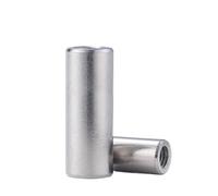 Lot de 10 écrous de couplage cylindriques allongés en acier inoxydable 304, M8, M10, M12, filetage interne, écrous tubulaires(2pcs,M12x 18x57)