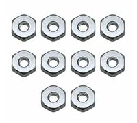 Lot de 10 écrous de rechange pour barre de pignon, écrous de tronçonneuse compatibles avec Stihl MS170 MS170C MS171 MS180 MS181 (DI 6,35 mm diamètre extérieur 19,05 mm)