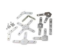 Lot de 10 écrous en T, compatibles avec Makerlink, connecteurs d'angle à rainure V et, 60/90/120/135, cachés for jonction(Quad Tee Nut)