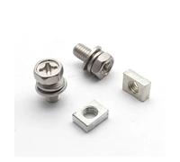 Lot de 10 écrous et boulons universels for bornes de batterie de moto, scooter, vélo, M5 x 10 mm, M6 x 12 mm, 4 Ah, 5 Ah, 6 Ah, 7 Ah(M6x12mm)