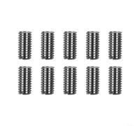 Lot de 10 écrous filetés M6 x 1,0 à M8 x 1,25 - Manchons à visser en acier inoxydable pour réparation de meubles en bois, longueur 15 mm