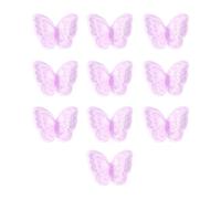 Lot de 10 écussons brodés en forme de papillon à coudre pour couture, loisirs créatifs, robe de mariée, vêtements, accessoires pour cheveux, dentelle