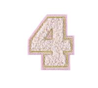 Lot de 10 écussons thermocollants pour vêtements - Lettres de l'alphabet anglais de A à Z - Chiffres de 0 à 9 - Blanc - Broderie à repasser ou à coudre - Pour vêtements (vert)