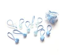 Lot de 10 élastiques à cheveux en acrylique pour queue de cheval pour enfants