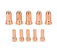Lot de 10 électrodes de buse en cuivre de 1,5 mm, consommables de coupeur de plasma haute température pour pistolet de découpe plasma série PT100, pour une utilisation à long terme