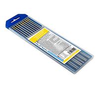 Lot de 10 électrodes de tungstène pour soudage TIG 1,5 % de tige lanthanée (doré, EWLa15) - 3/32" x 15,2 cm