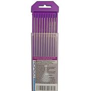 Lot de 10 électrodes de tungstène pour soudage TIG (Violet, CEE) 3,2 mm x 175 mm