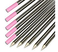 Lot de 10 électrodes en tungstène (rose), soudage TIG, Lymox sans radiation - Convient pour tous les procédés de soudage TIG et plasma - Idéal pour le processus automatisé (10, Ø 1,6 x 175 mm).