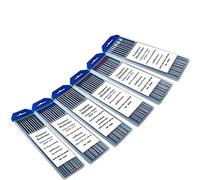 Lot de 10 électrodes en tungstène WT20/WP20/WC20/WL15/WL20/WZ8 pour tiges de soudage TIG (2,4 mm, WC20 (gris)