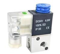 Lot de 10 électrovannes de commande pneumatique 3V1-06 3V1-M5 3 ports 2 positions deux positions trois voies (10 pièces 3V1-M5, AC 220 V)