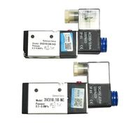 Lot de 10 électrovannes pneumatiques 3V210-08 3V210-08-NO 3V310-10-NC 3V310-10-NO, 3 ports, 2 positions, DC24V, DC12V, AC220V(3V310-10-NC(10PCS),DC24V)