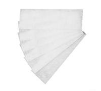 Lot de 10 éléments filtrants en coton pour machine à laver, haute efficacité, capture de la saleté, maille réutilisable, coupe facile, blanc (5,6 x 12 cm)