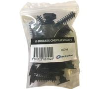 Lot de 10 embases pour cheville, L.9 mm G