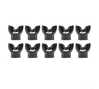 Lot de 10 embouchures de tuba pour régulateur de plongée en silicone résistant à l'abrasion et conformité optimisée des lèvres (B)