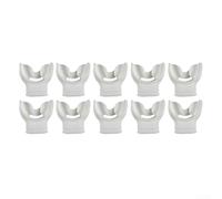 Lot de 10 embouchures de tuba pour régulateur de plongée en silicone résistant à l'abrasion et conformité optimisée des lèvres (C)