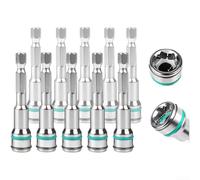 Lot de 10 embouts à douille de 10 mm pour clés à cliquet et perceuses, compatibilité avec tige hexagonale de 6,35 mm, alliage d'acier haute résistance et finition résistante à la rouille