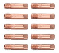 Lot de 10 embouts de buse à gaz MB-15AK MIG/MAG M6 en cuivre 0,8/1,0/1,2 mm pour outils de soudage (0,8 mm)