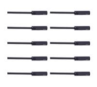 Lot de 10 embouts de câble de frein - Embouts de câble de vélo - Pointe d'extrémité de câble de frein - Sertissage étanche - Câble résistant à la rouille - Embouts d'extrémité avec protection contre