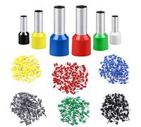 Lot de 10 embouts de câble isolants pour câble / toron isolés pour sertir / écraser en cuivre étamé (25 mm2 marron)