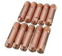 Lot de 10 embouts de contact MB 15AK MIG avec buse en cuivre M6 pour une alimentation optimale des fils de 0, 6 mm, 0, 8 mm, 1 0 mm, 1 2 mm (0,8 mm)