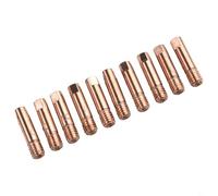 Lot de 10 embouts de contact MB15 15AK en cuivre pour torche M6 MIG, résistant aux hautes températures et à l'usure (1,0 mm)