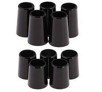 Lot de 10 embouts de rechange pour tiges de bois et fer 0,370/0,335 - En plastique noir