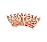 Lot de 10 embouts de soudage 0,8/1,0/.2/.4/.6 mm Connecteurs M8 x 30 mm Buses en cuivre pour réparation mécanique Soudeur MIG Buse de rechange