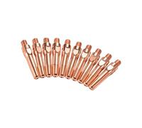 Lot de 10 embouts de soudage en cuivre 0,8/1,0/1,2/1,4/1,6 mm pour torche - Buse mécanique résistante à la température