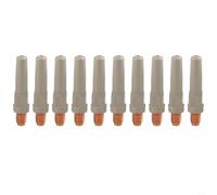 Lot de 10 embouts de soudage sans revêtement pour chalumeau de soudage MIG, 45 x 1,0 mm, buses en métal avec design anti-scories pour accessoires de soudeur 15AK