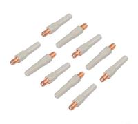 Lot de 10 embouts de soudage sans revêtement pour torche de soudage MIG, accessoire anti-dépistage pour buses 15AK, cuivre et métal gris (40 mm x 1 mm)