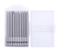 Lot de 10 embouts de tournevis 100 mm SL3.0 SL6.0 PH1 PH2 - Idéal pour une utilisation à fente et cruciforme - Accessoires d'outils électriques - Embouts de tournevis de tailles multiples