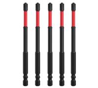 Lot de 10 embouts de tournevis à percussion, têtes fendues 65 mm et 110 mm, tige hexagonale de 6,35 mm, pointes usinées CNC avec magnétisme, embouts de tournevis à fente croisée pour électriciens