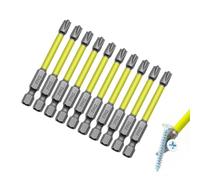 Lot de 10 embouts de tournevis de sécurité Phillips magnétiques - Kit d'embouts haute résistance - Accessoires de tournevis électriques polyvalents pour perceuse sans fil - Artisanat