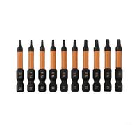 Lot de 10 embouts de tournevis hexagonaux pour visseuse à percussion 35,6 cm de long et design à changement rapide