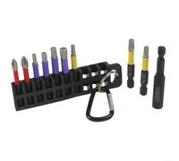 Lot de 10 embouts de tournevis magnétiques cruciformes et hexagonaux PH2 H3 H4 H5 H6 avec porte-embout magnétique de 60 mm Construction métallique