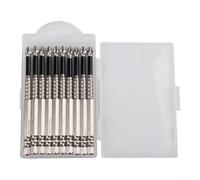Lot de 10 embouts de tournevis magnétiques PH2 à tête cruciforme longs pour outils électriques perceuse manuelle 50-150 mm Construction en alliage d'acier (100 mm)