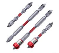 Lot de 10 embouts de tournevis PH2 à double tête 65 mm et 100 mm avec support magnétique en alliage d'acier pour perceuse électrique et outils électriques (100 mm)