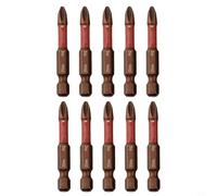 Lot de 10 embouts de tournevis PH2 en alliage d'acier pour réparation de meubles, équipés d'une pointe magnétique pour un maintien facile des vis et traité thermiquement pour une longue durée de vie