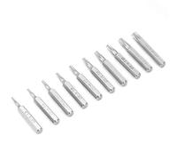 Lot de 10 embouts de tournevis Torx T3 T4 T5 T6 T7 T8 T9 T10 T15 T20 de 2,8 cm de diamètre