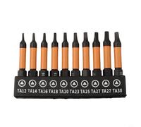 Lot de 10 embouts de tournevis triangulaires magnétiques TA12-TA30