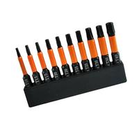 Lot de 10 embouts en forme d'étoile 100/50 mm robustes en alliage d'acier S2 Embouts précis Idéal pour les applications de trous
