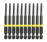 Lot de 10 embouts étoile professionnels avec pointe magnétique puissante - Convient pour la réparation de machines - Vis sûres - Assemblage de meubles