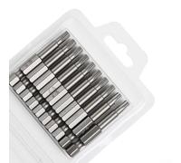Lot de 10 embouts magnétiques en alliage d'acier pour embouts Torx, longueur 50 mm, tige hexagonale 6 35 mm, pour vis T25, convient pour tournevis électriques et pneumatiques