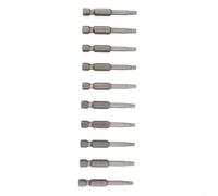 Lot de 10 embouts Torx T20 pour outils électriques en alliage d'acier avec tige hexagonale de 6,35 mm de long pour un engagement fiable