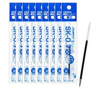 Lot de 10 embouts Zebra SK - 0,7 0,7 mm (recharge à encre bleue-Lot de 2