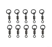 Lot de 10 émerillons de pêche, Émerillon carpe avec anneau solide 20mm/15.5mm Accessoires de pêche matériel de pêche en mer pour installation pour CHOD Rig